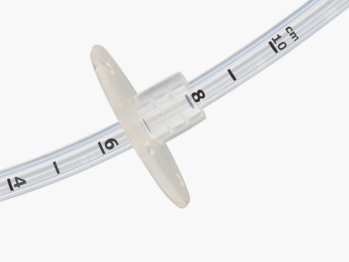 The Entuit BR feeding tube is marked in centimeters.