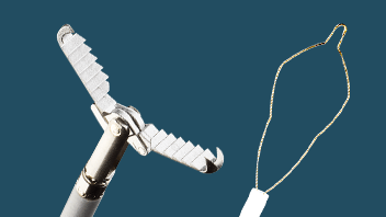 Cold AcuSnare® polypectomy snare and Caesar® Alligator Rat Rooth Forceps.