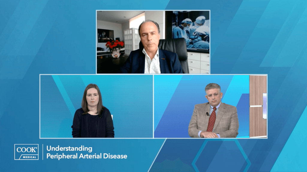 Dr. Deloose presenting the results from the ZilverPass clinical study in a conference call with Dr. Peña and Dr. McMackin.